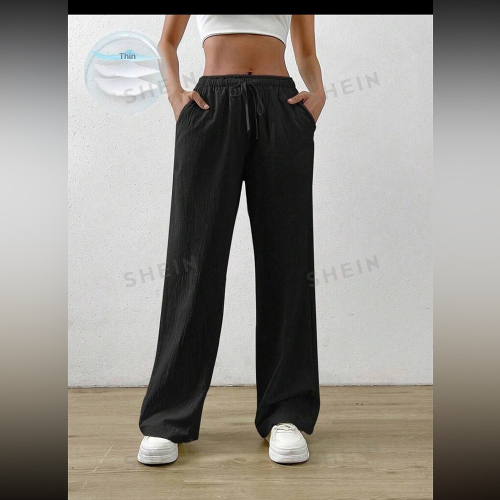 black sweatpants with fleece size S